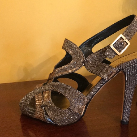 Kate Spade Lurex Strappy Sandal - Picture 3 of 3